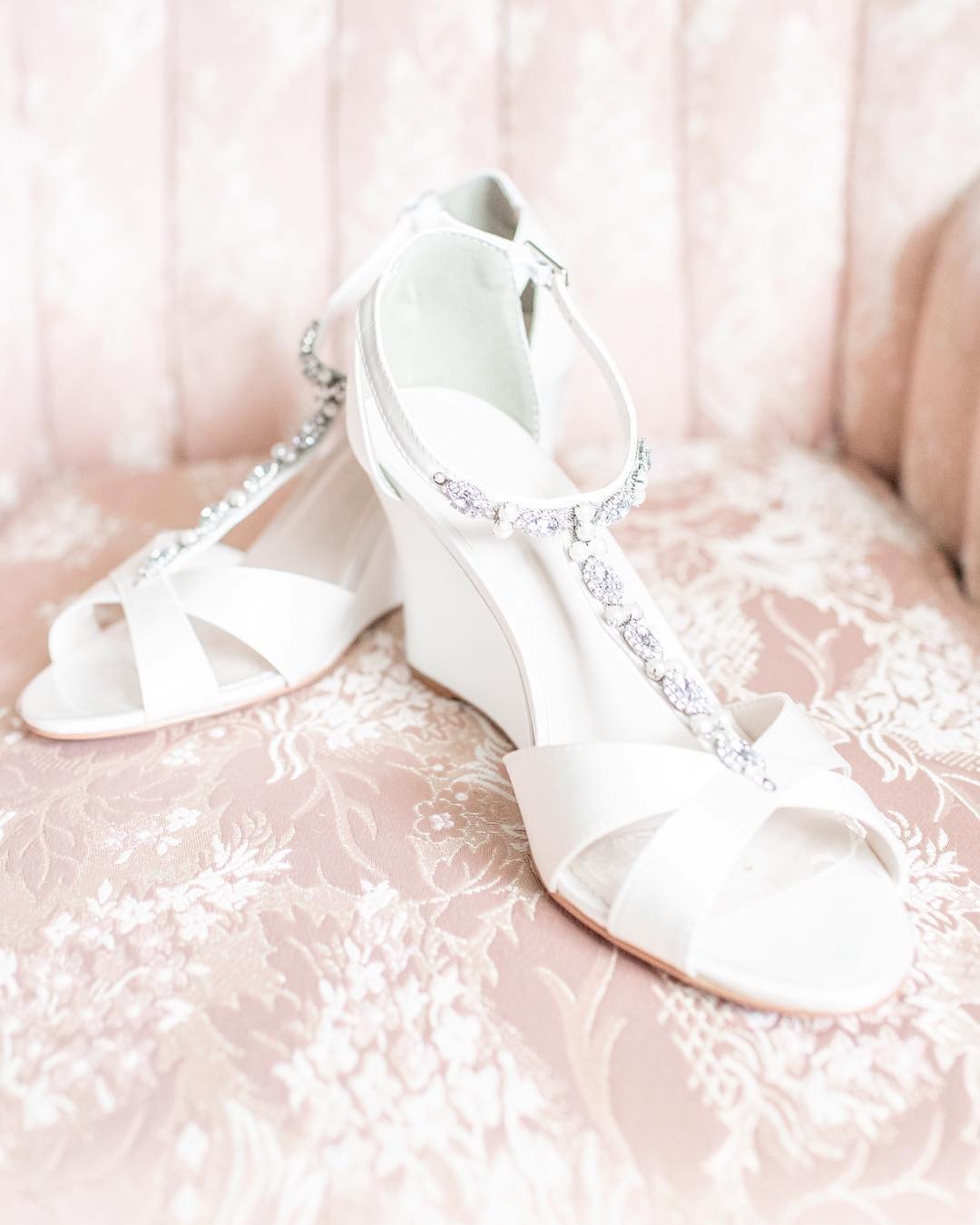 outdoor wedding bridal shoes
