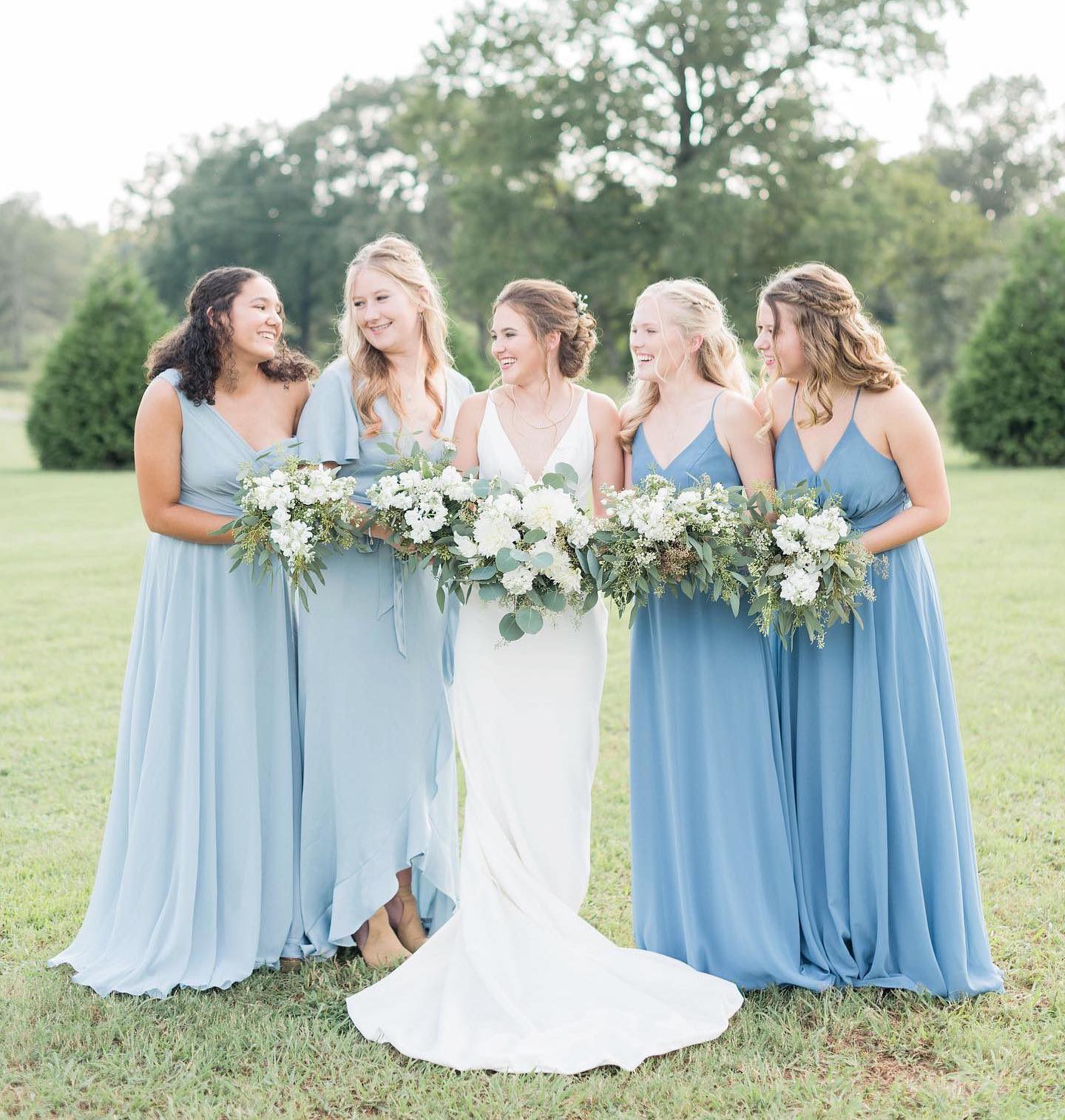 4 Ways to Dress Bridesmaids in Rainbow Shades