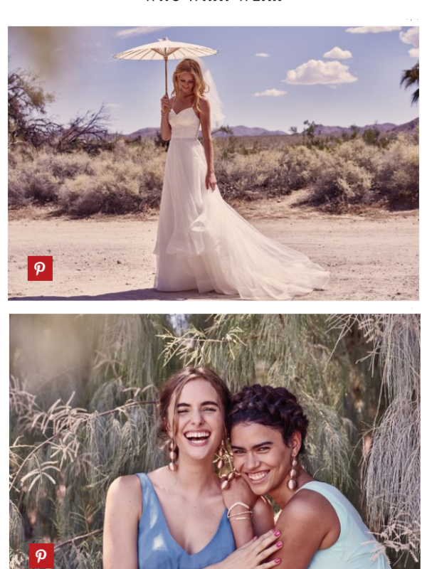 In the News: David's Bridal Spring 2018 Galina Collection Preview on Who What Wear.