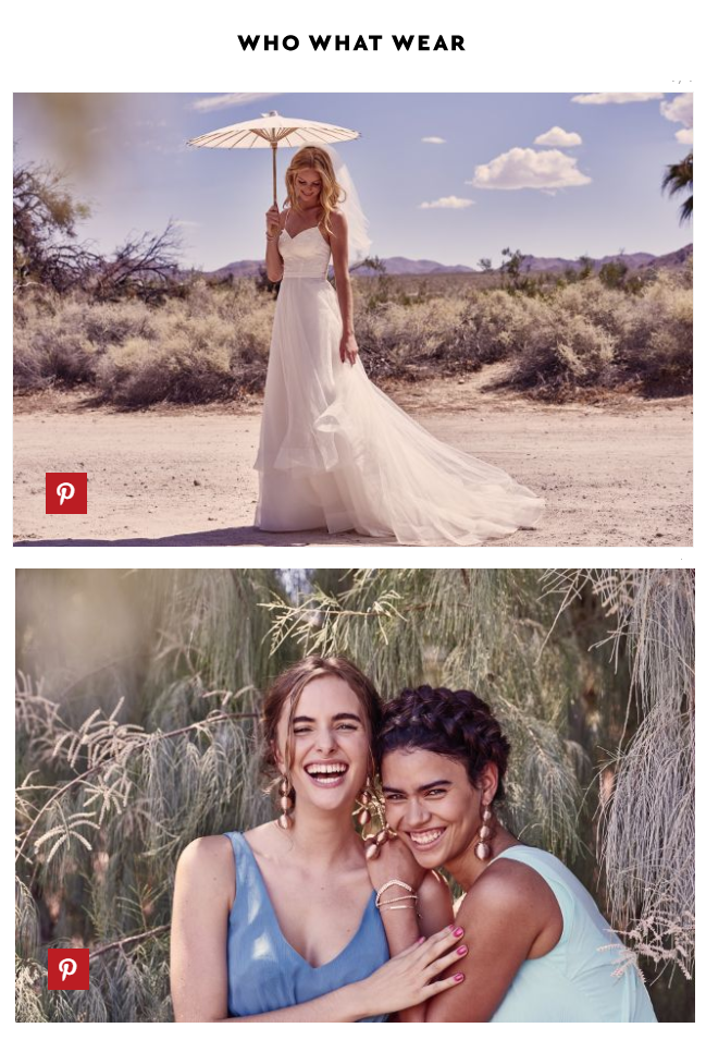 In the News: David's Bridal Spring 2018 Galina Collection Preview on Who What Wear.