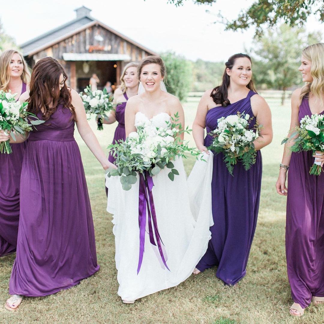 Royal purple bridesmaid dresses david's bridal sale