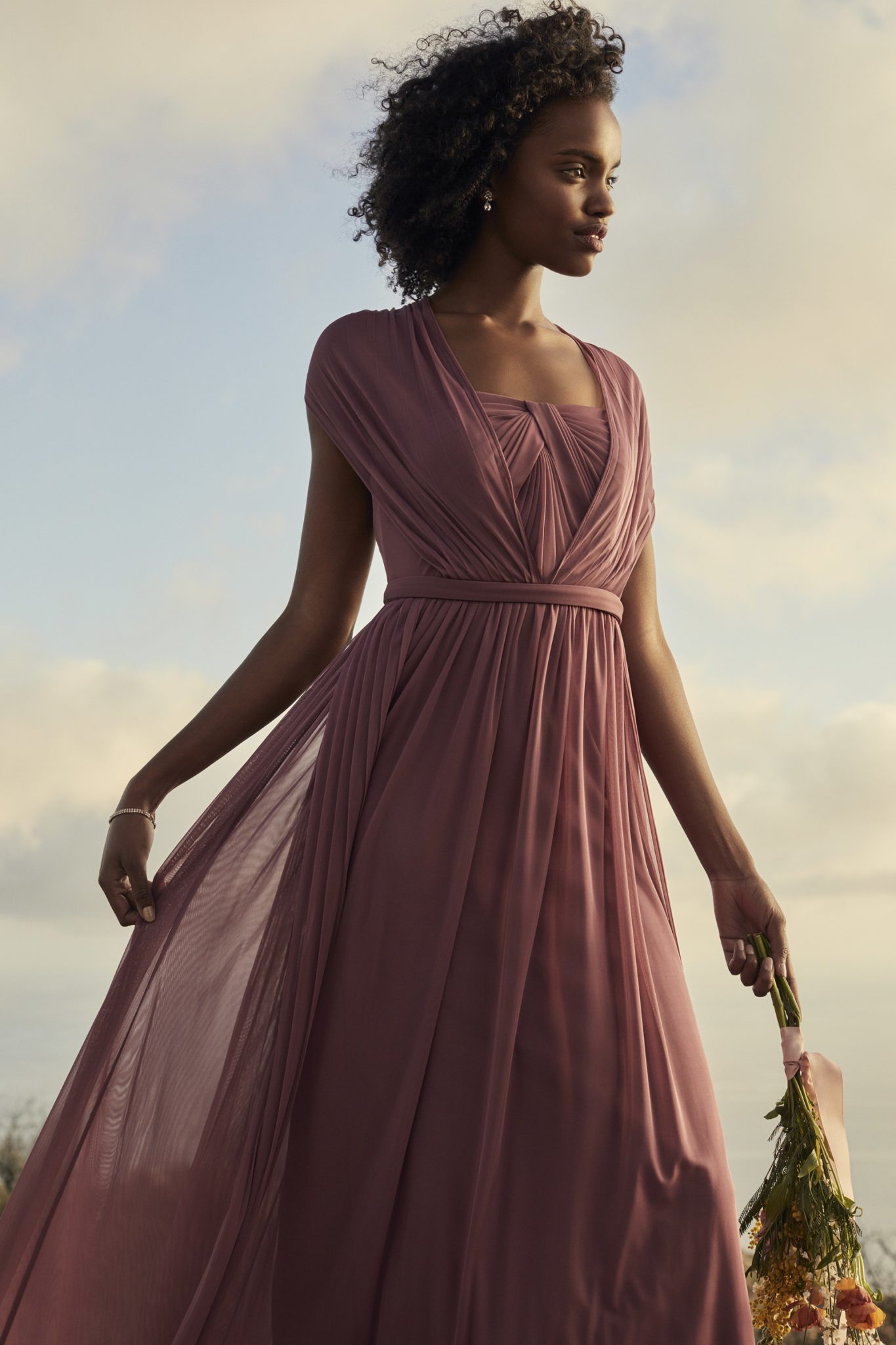 david's bridal wine colored dresses