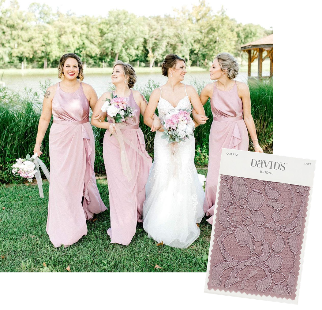 david's bridal quartz bridesmaid dress