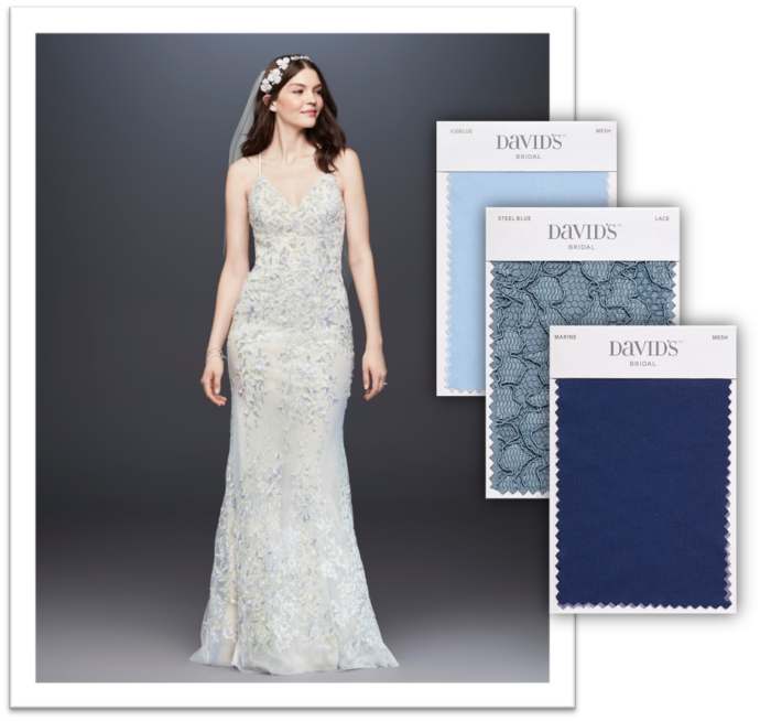 Color Theory Colored Wedding Dress and Bridesmaid Pairings David's Bridal Blog