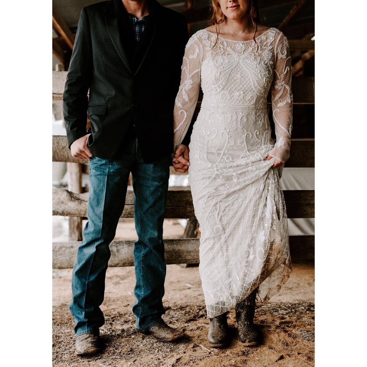 rustic wedding dresses with boots