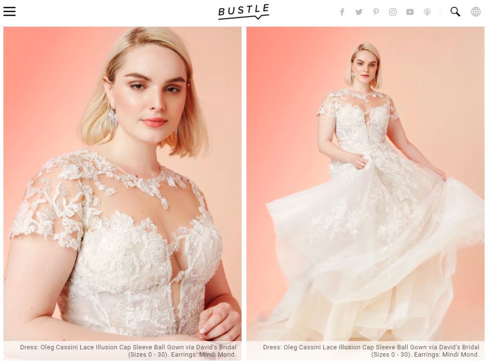 gabby short lace wedding dress