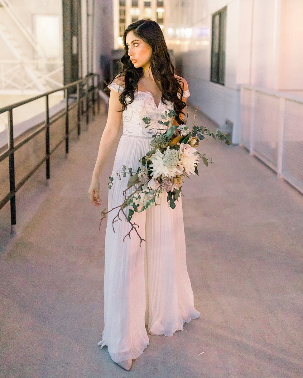 david's bridal jumpsuit bridesmaid