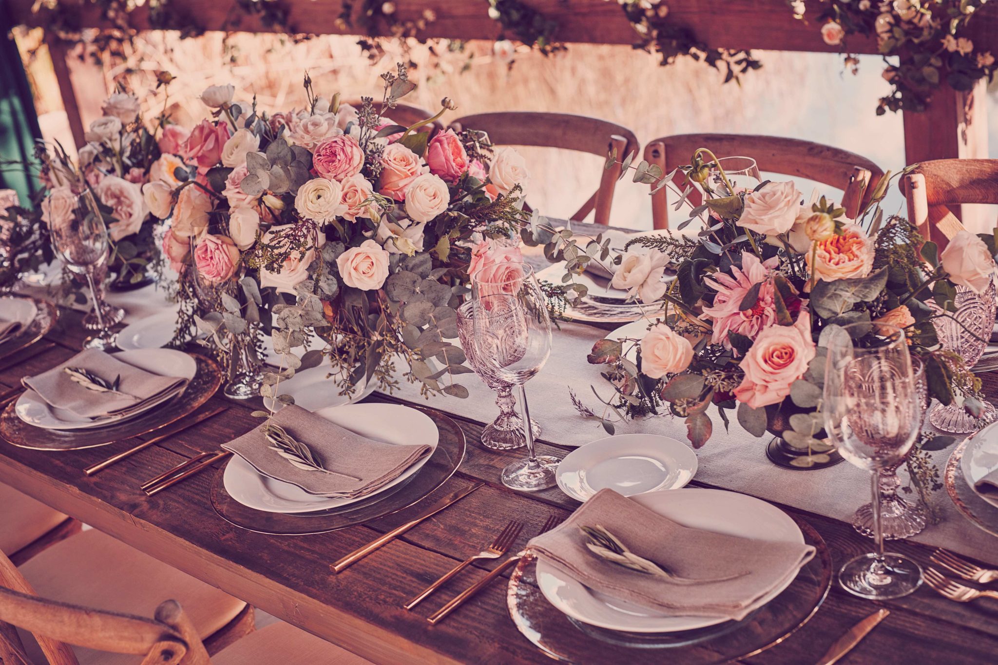 Wedding table with decorations
