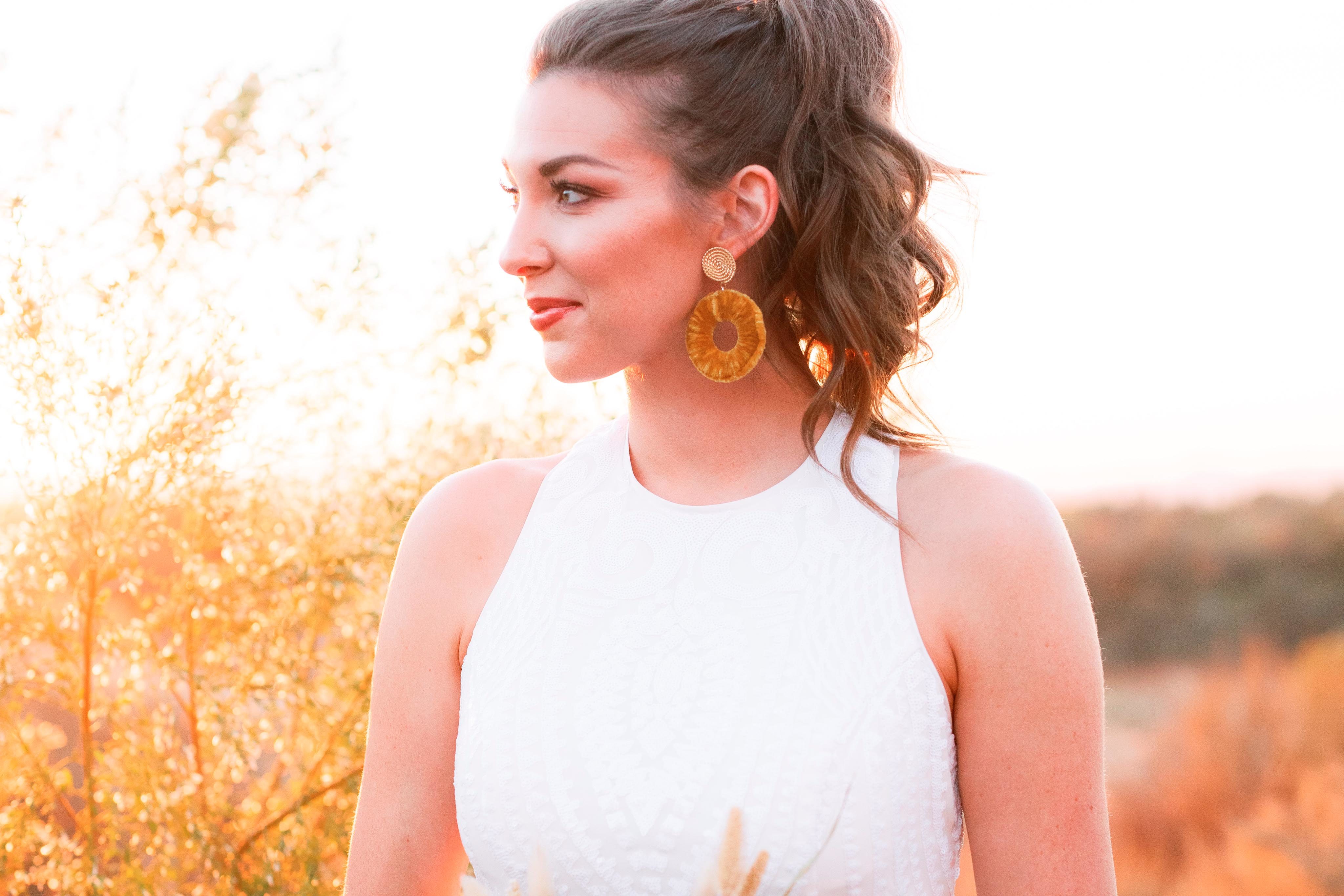 Marigold Hoop Earrings