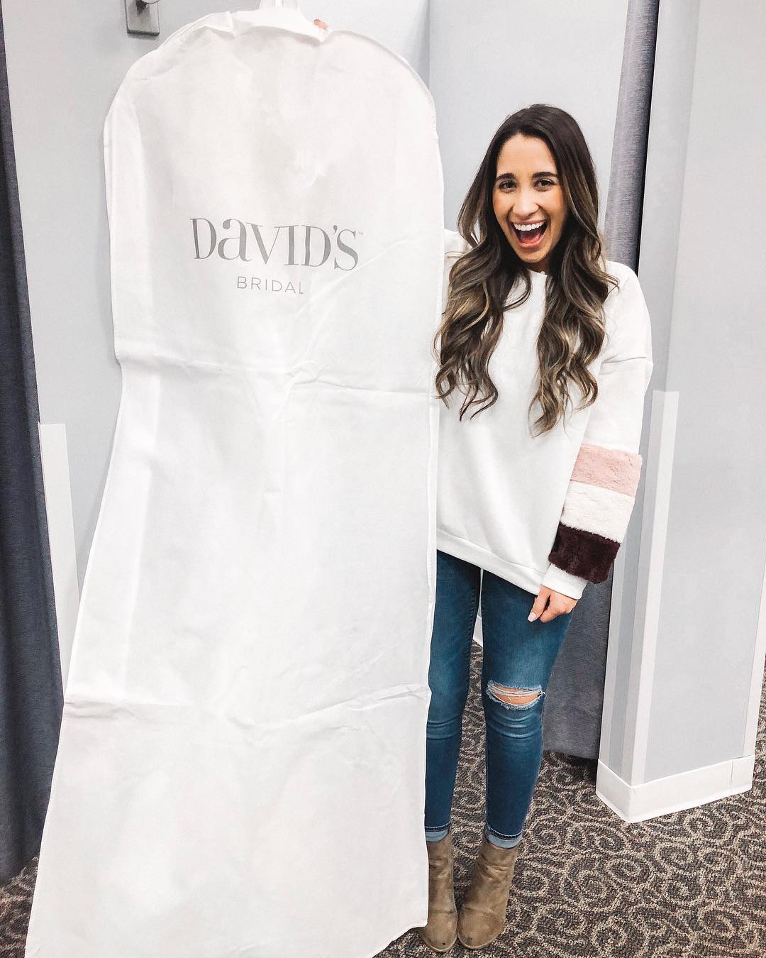 david's bridal garment bag