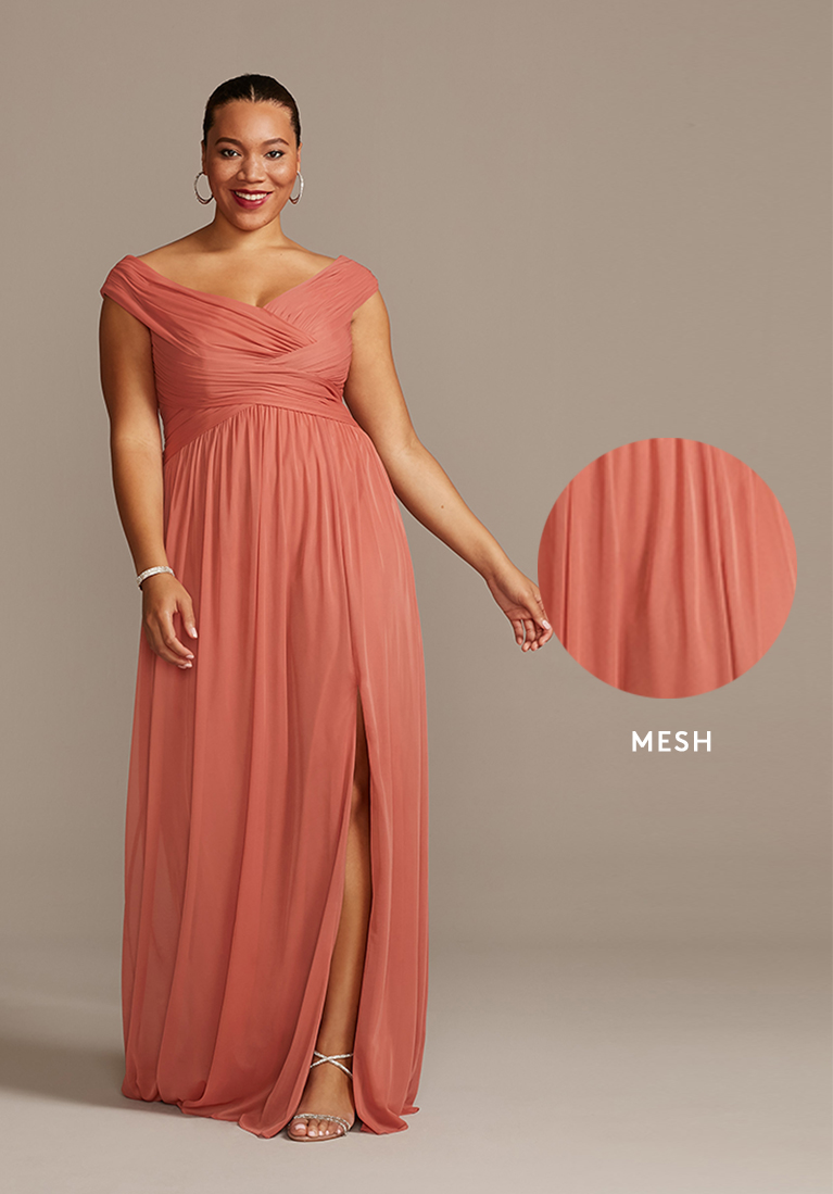 Mesh vs chiffon bridesmaid dress