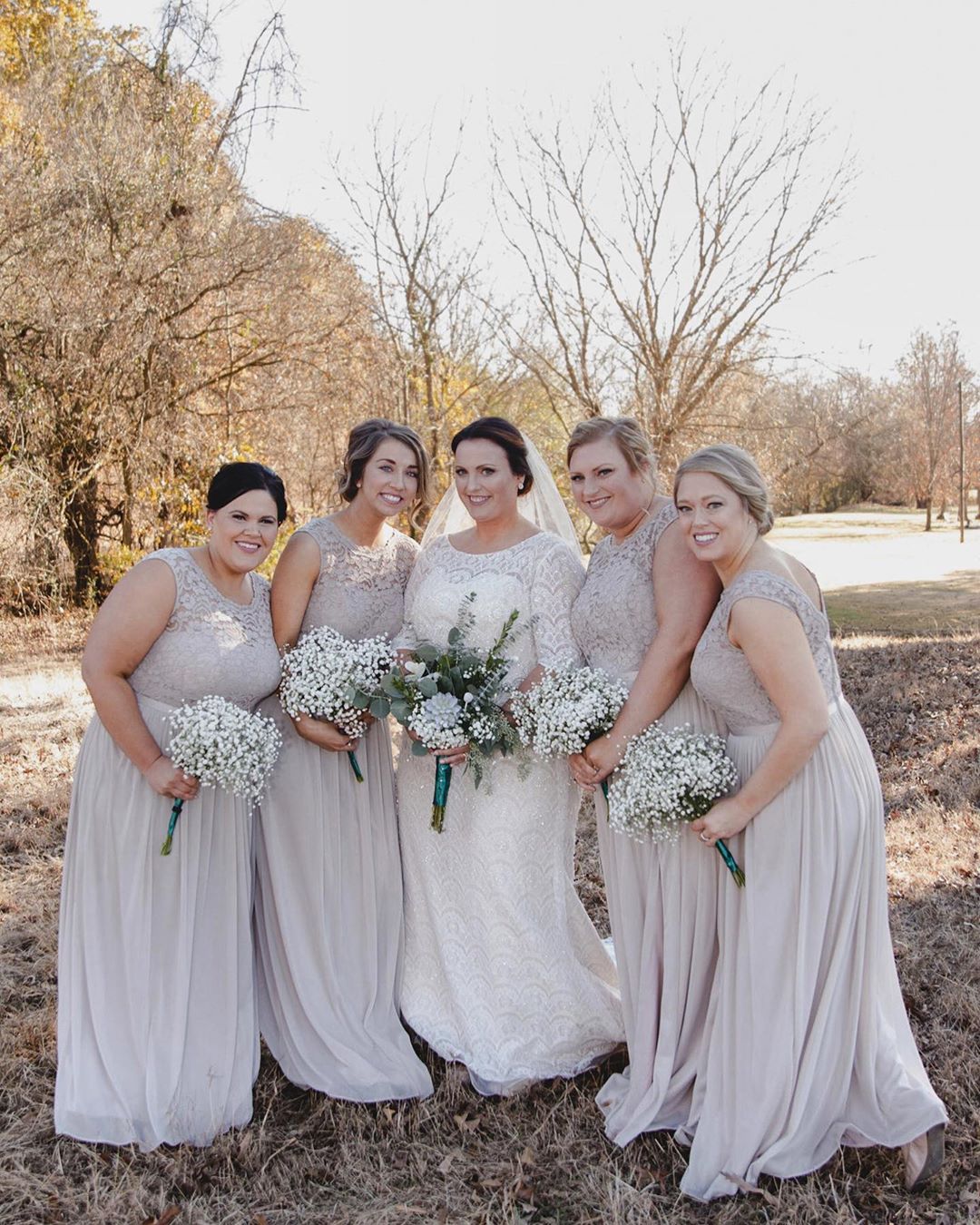 sand colored bridesmaid dresses