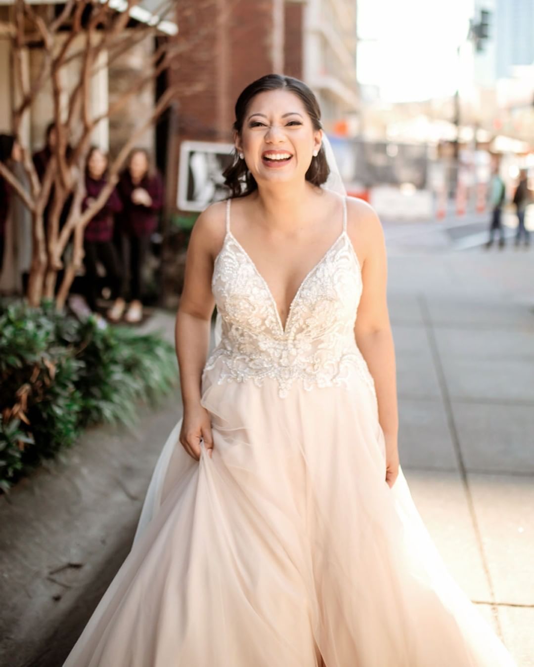 David's bridal 2025 champagne dress