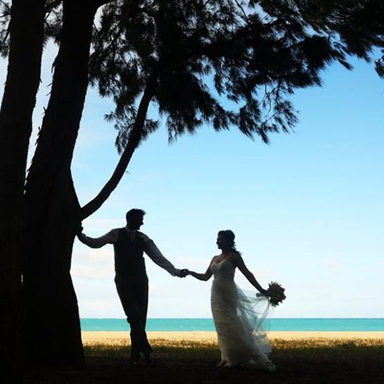 Kirsty and Shawn real winter wedding in hawaii