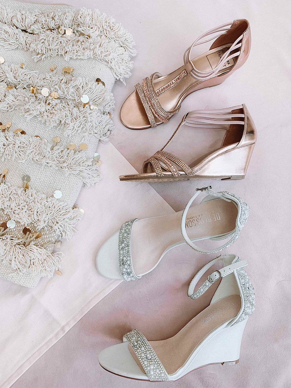 outdoor wedding bridal shoes