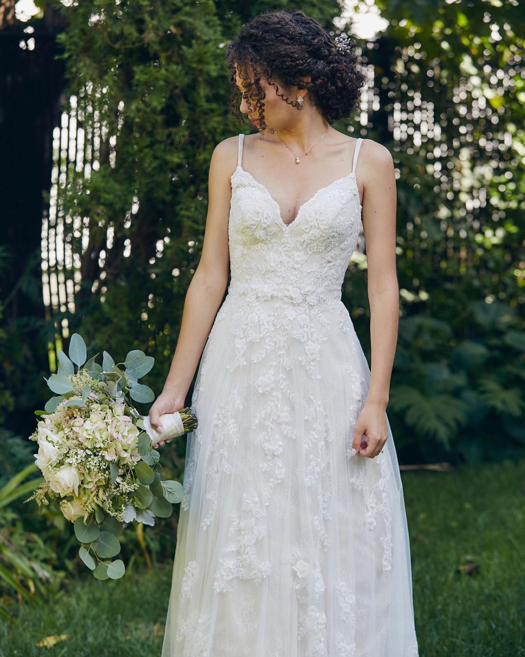  Long A-Line Beach Wedding Dress - Melissa Sweet Share this: bride benefits -buy the gown, get the perks! - LEARN MORE  Scalloped A-Line Wedding Dress with Double Straps 