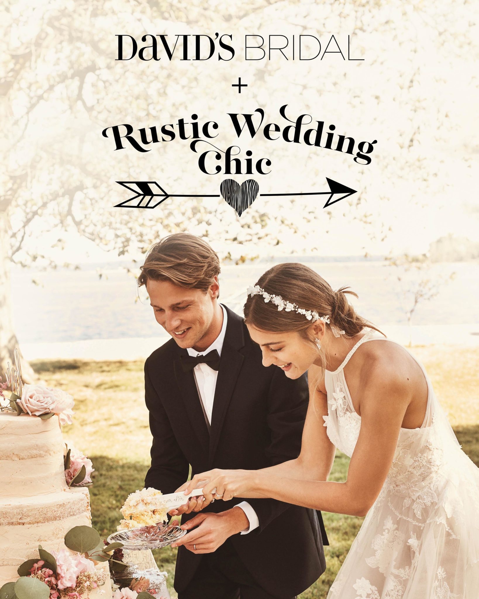 Bride and Groom cutting cake