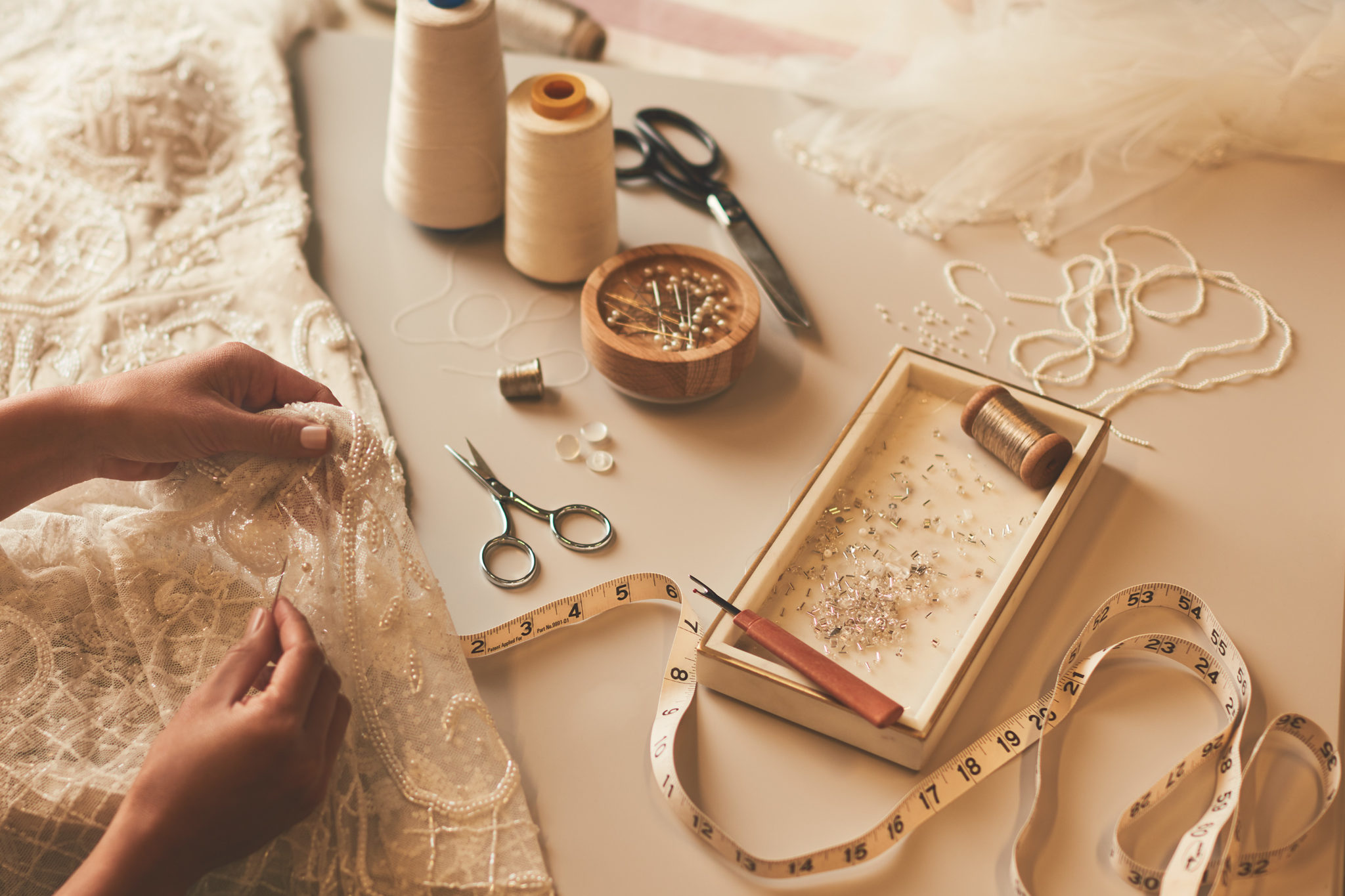 Alterations of a corset bridal gown - THE DRESSMAKERS ACADEMY