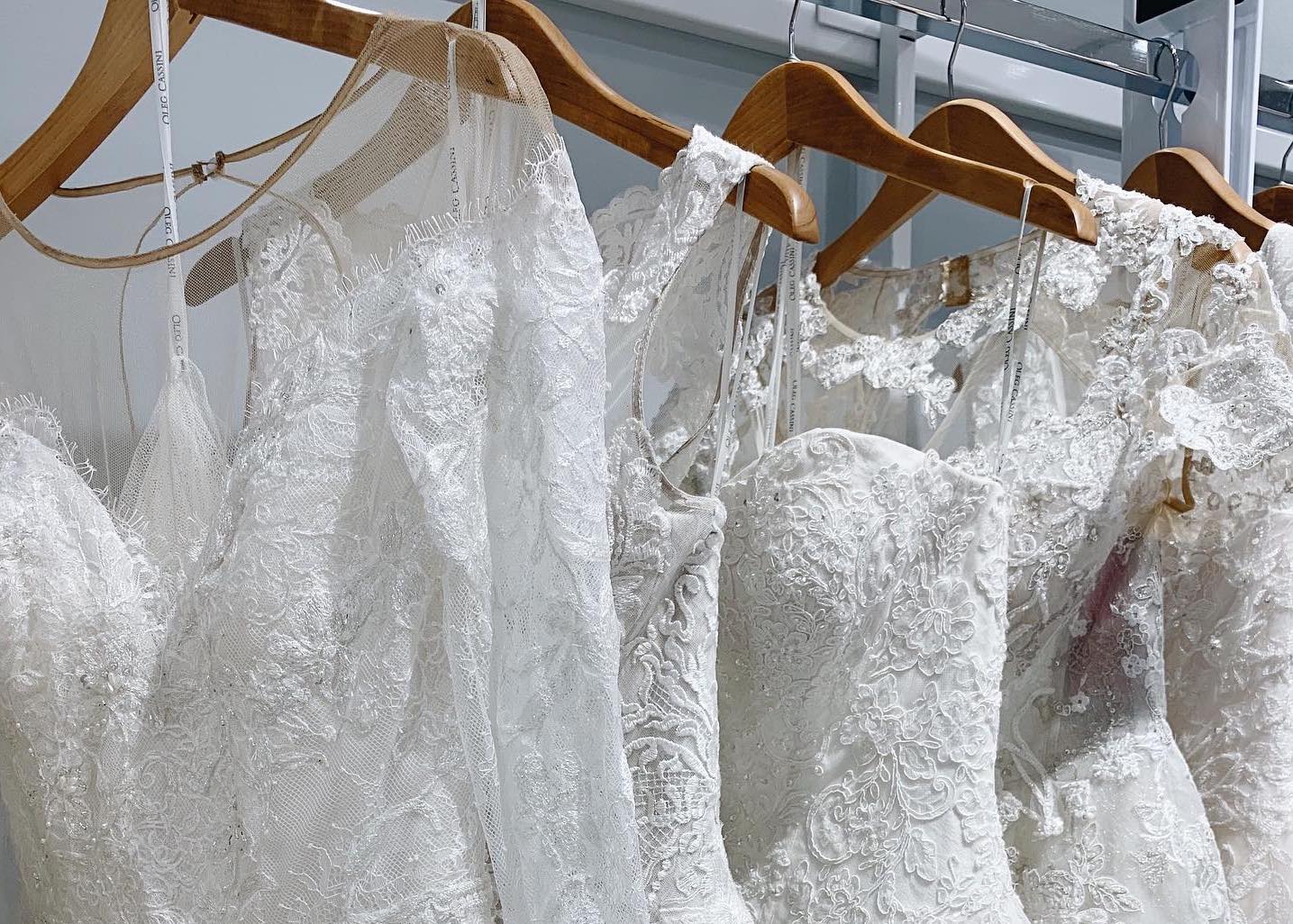 Wedding Dresses on a Rack