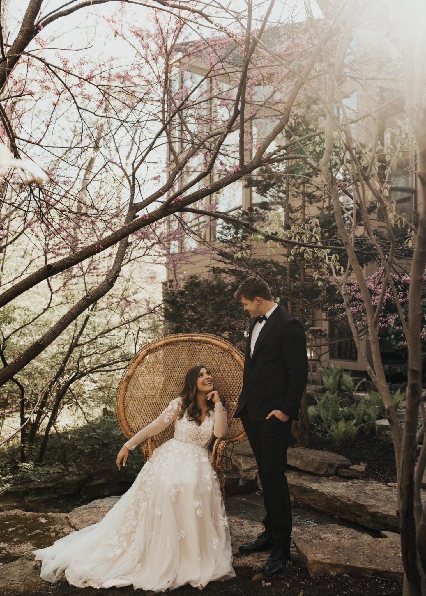 Floral Sustainable Wedding Gown with Ruffle Skirt – Natalie Gown