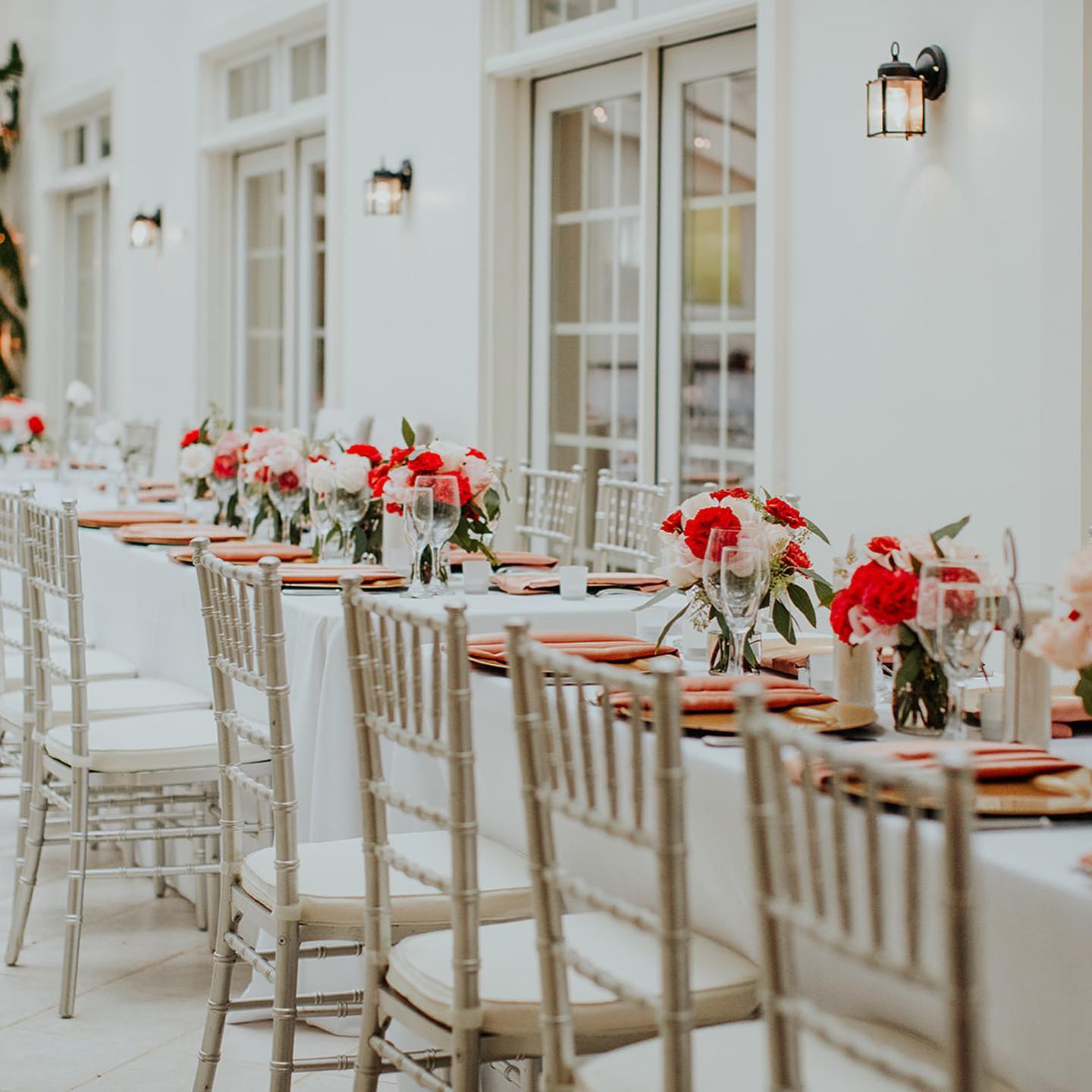 Scarlet red outlet bridesmaid