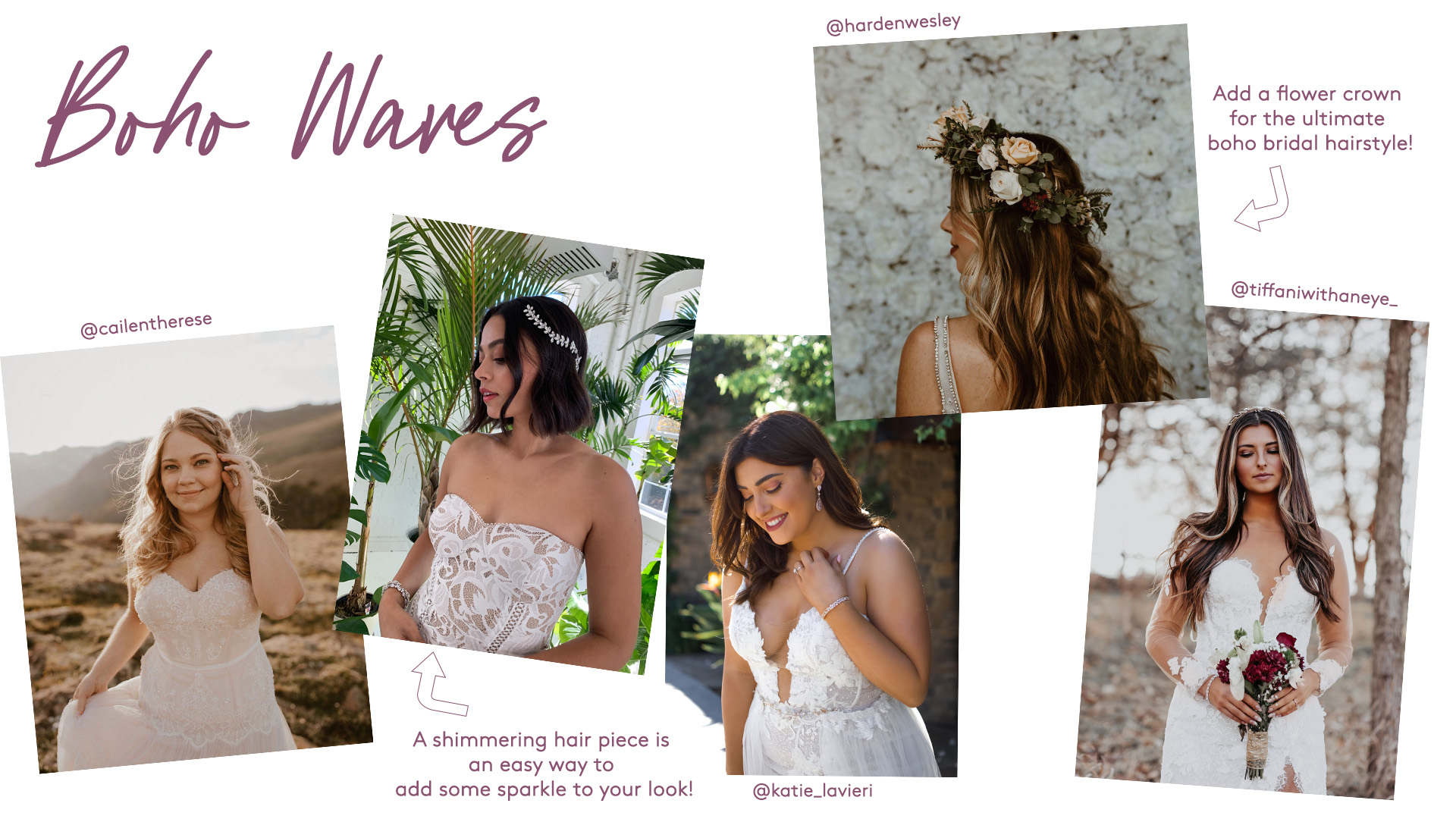 bridal boho waves