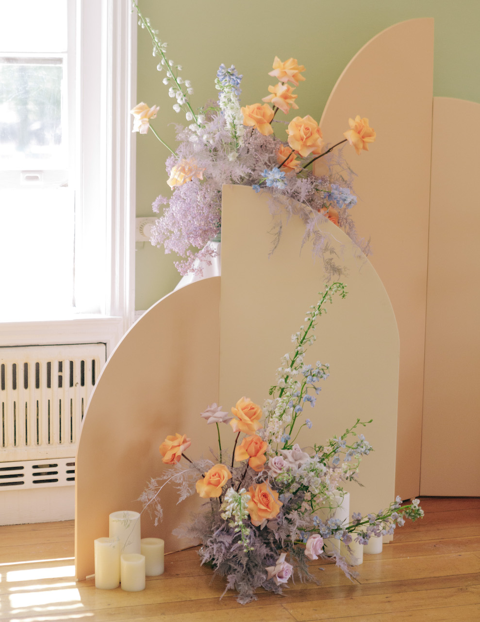 springtime wedding decor