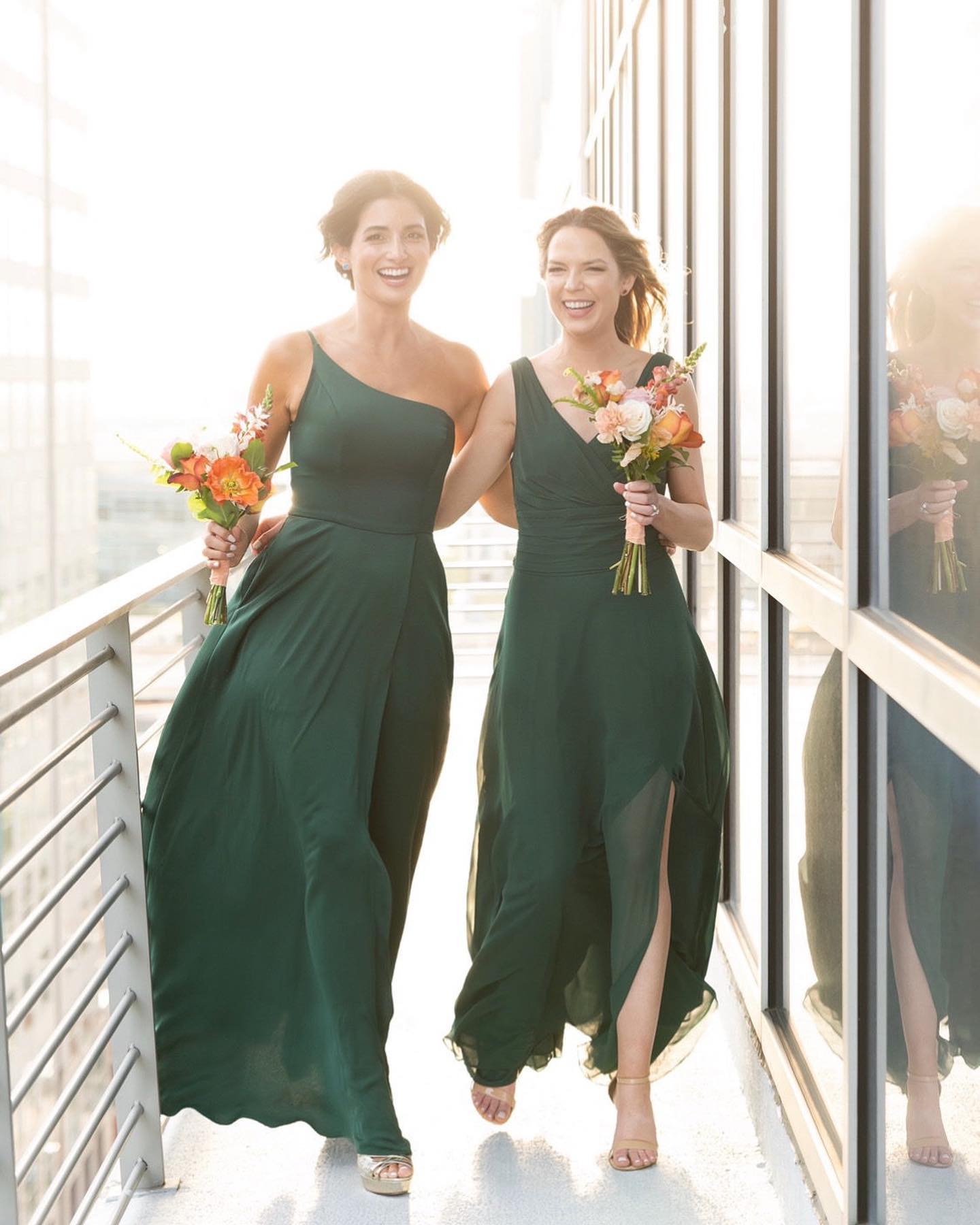 Leaf green hotsell bridesmaid dresses