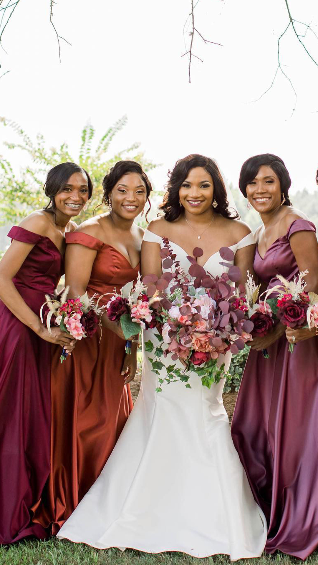 bridesmaid dresses for outdoor fall wedding