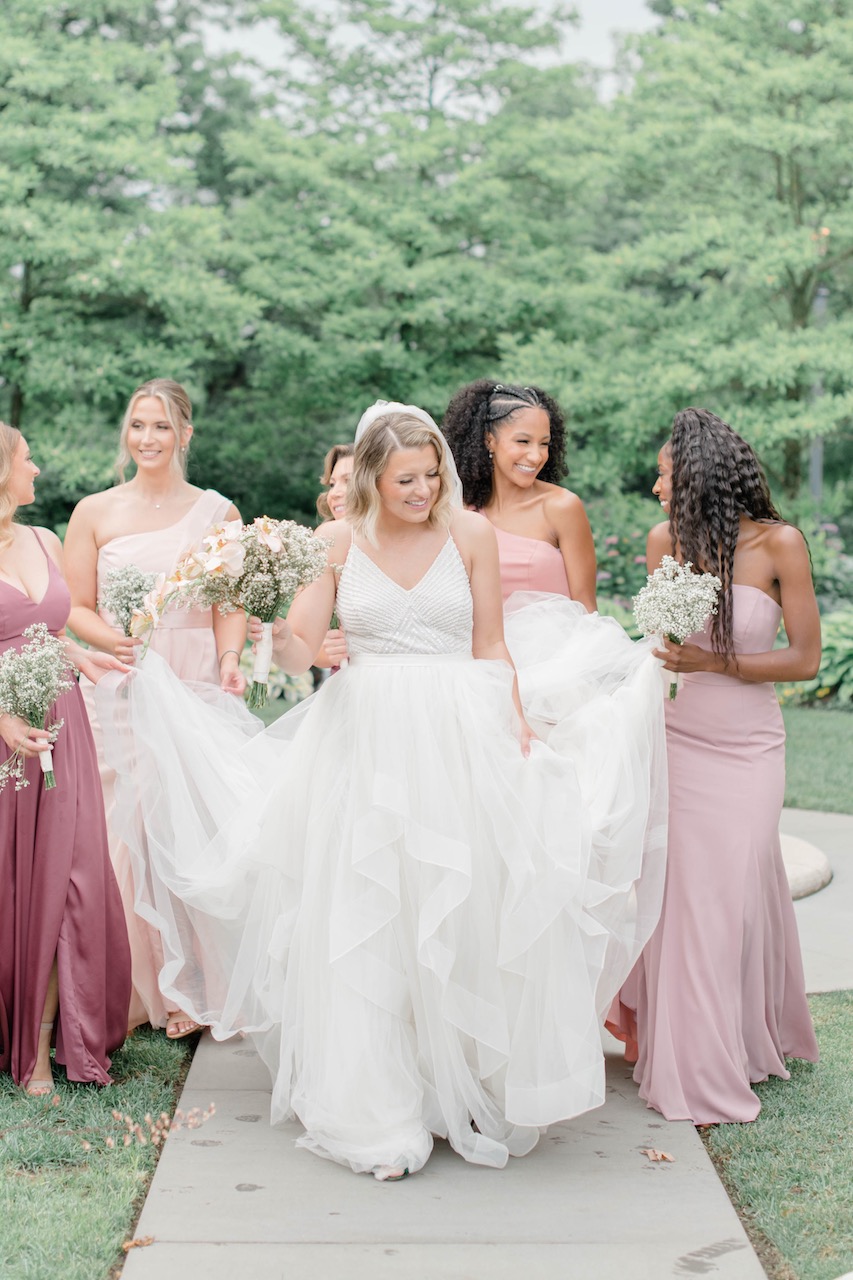 bride and bridesmaids