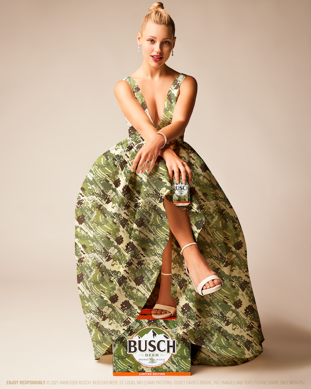 Camouflage shop wedding dress