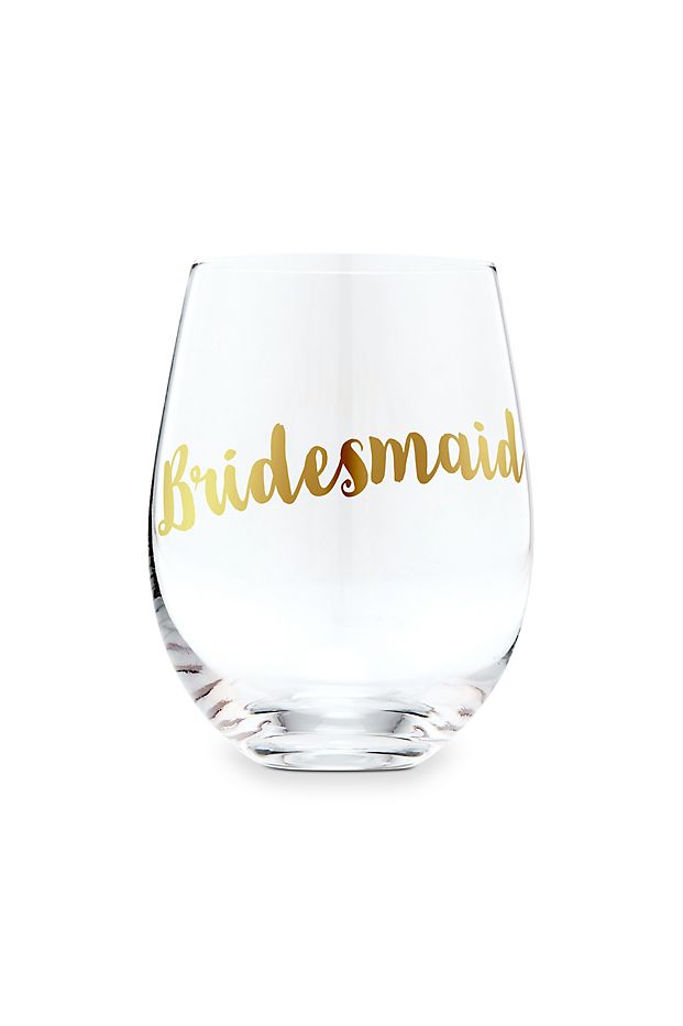 bridesmaid wine glass