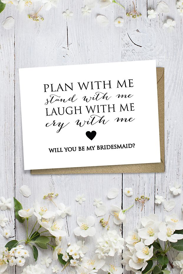 bridesmaid proposal card