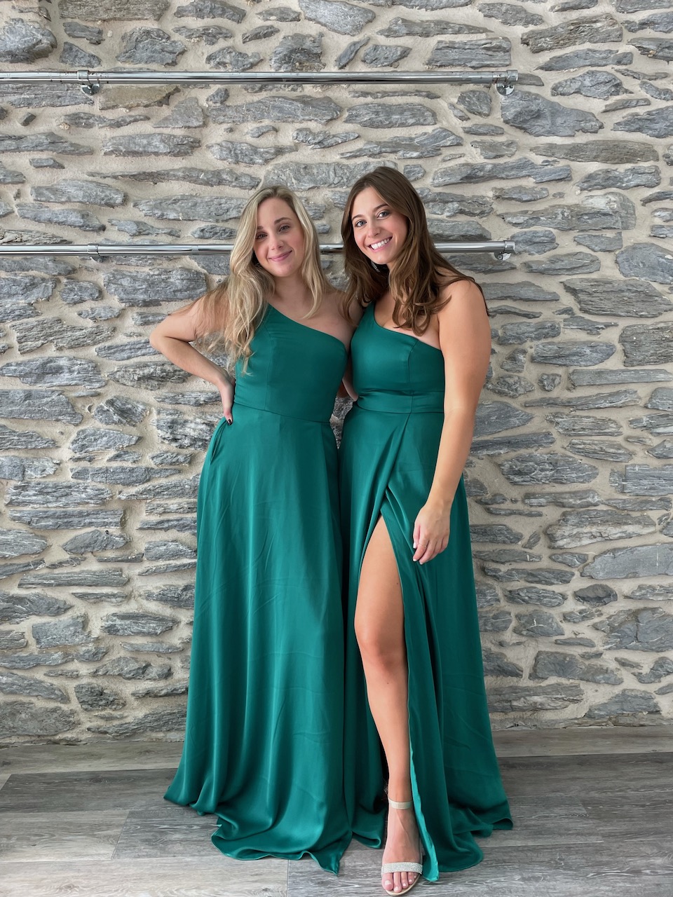 David's bridal emerald shop green prom dress