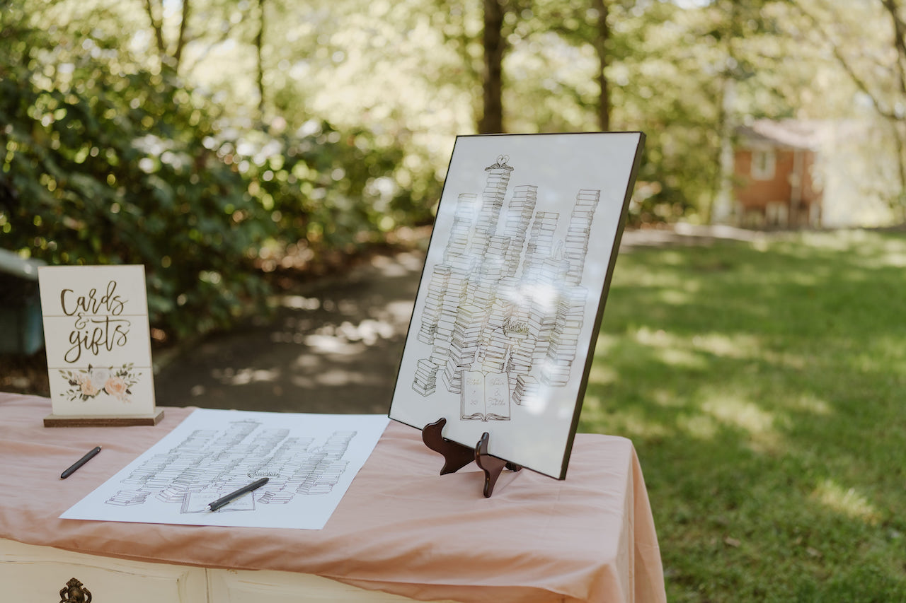 fall wedding in tennessee card table