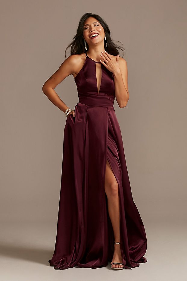 Women in hot bridesmaid dress from Galina Signature