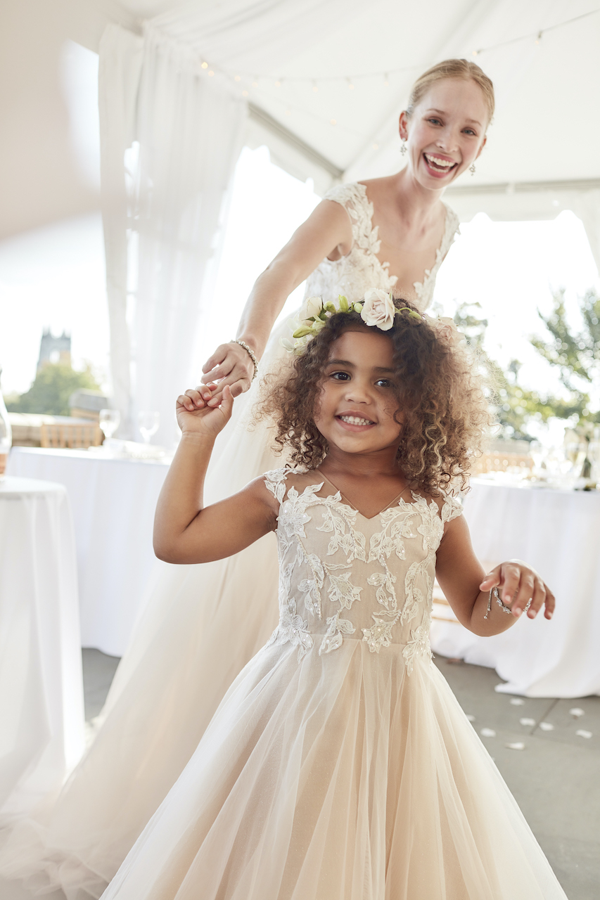 Mini bride flower store girl dresses