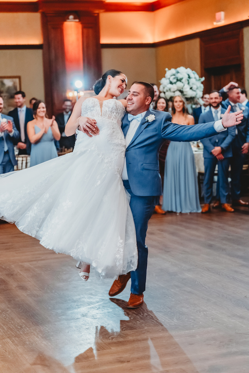 bride and groom dancing - wedding dance online tutorials