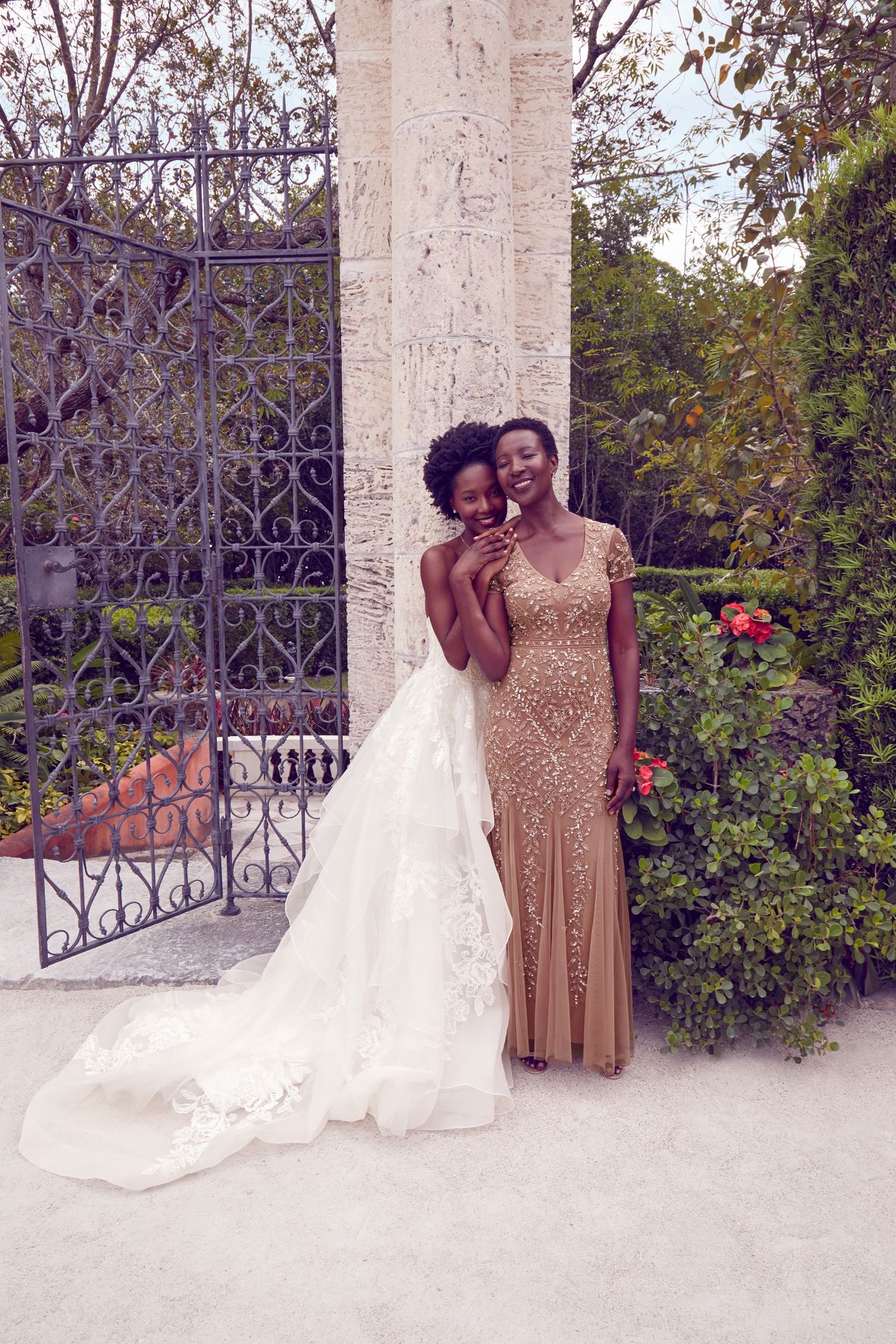 bride and the mother of the bride in mauve fall 2022