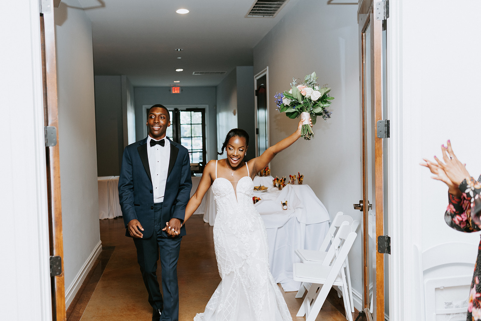 bride and groom entrance