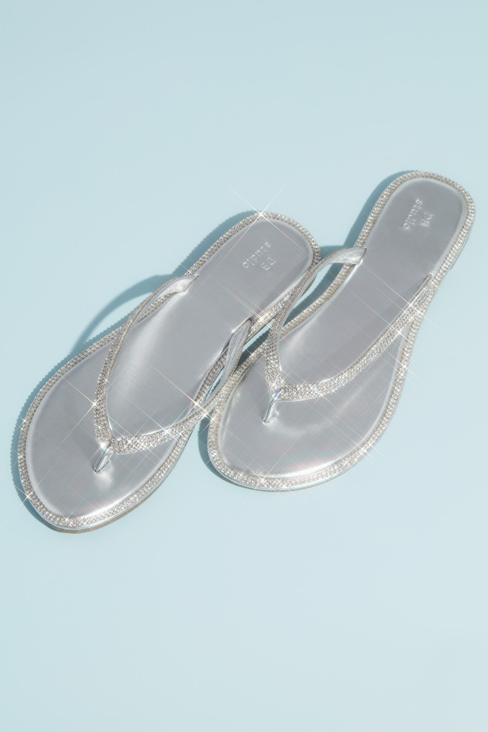 silver flip flops - outdoor wedding shoes