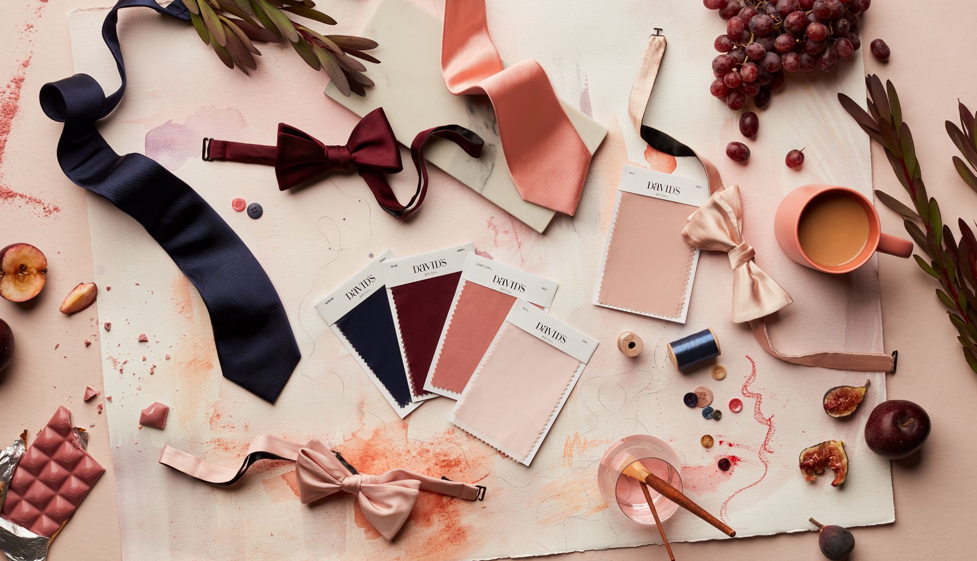 color swatches - groom and groomsmen attire