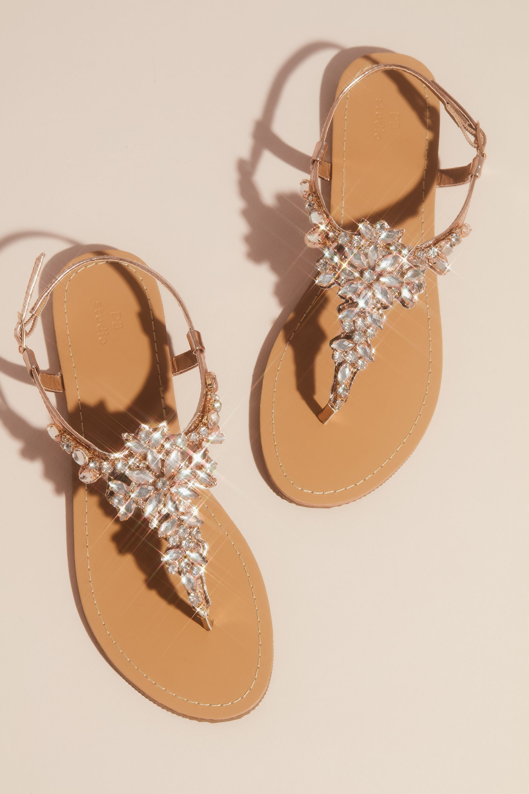crystal thong sandals - outdoor wedding shoes