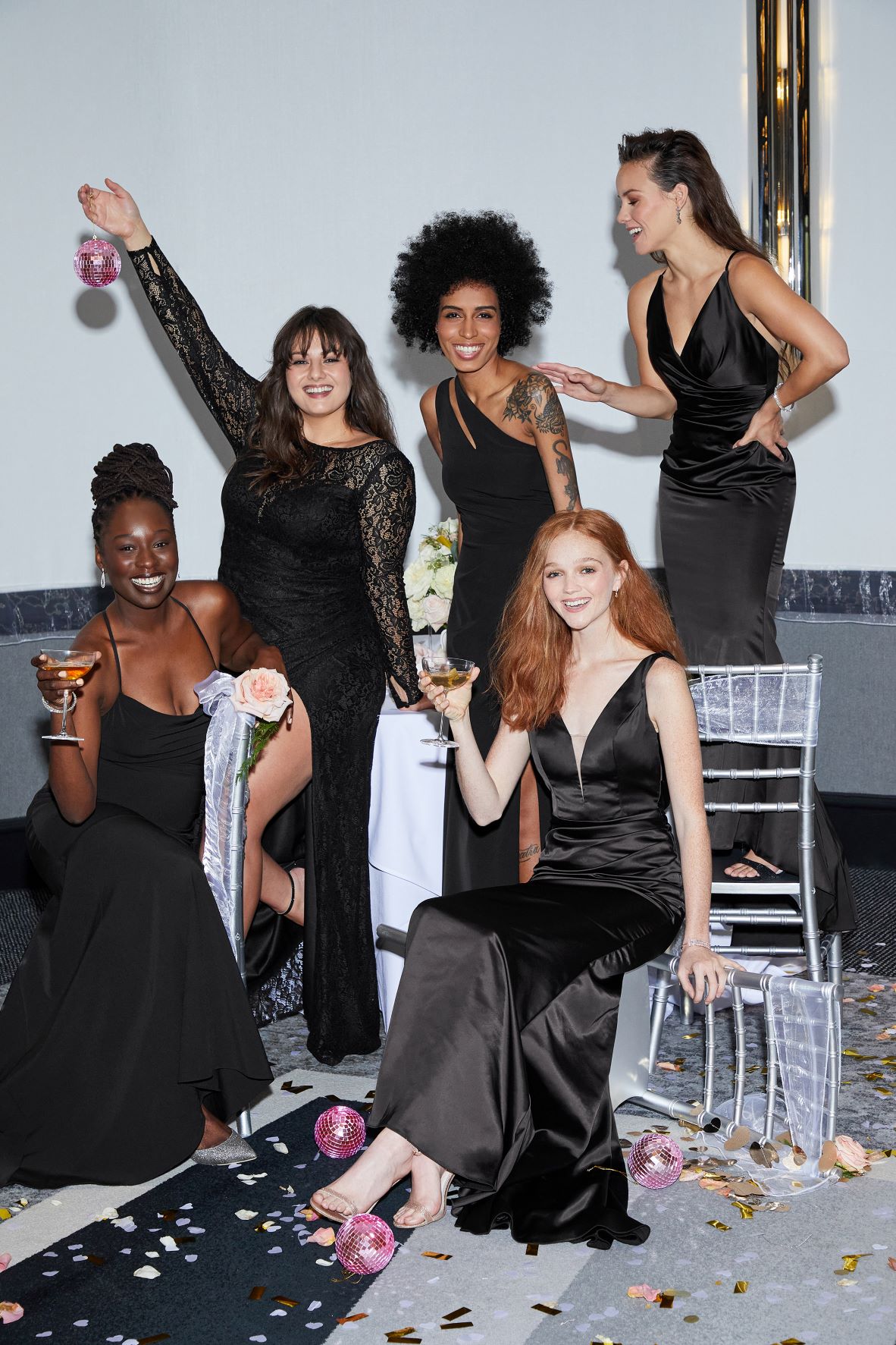 All black wedding guest cheap attire