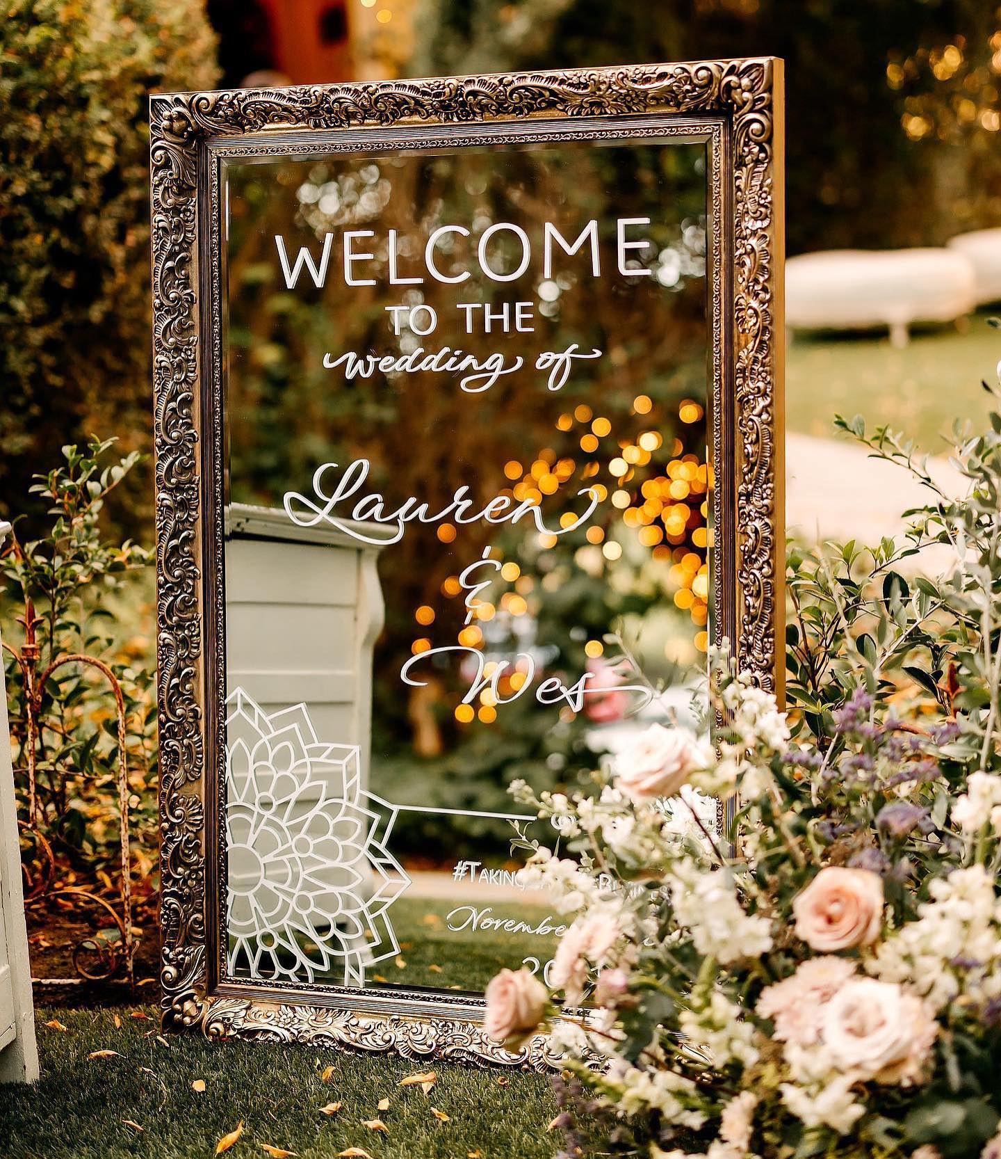 wedding sign, diy wedding decoration