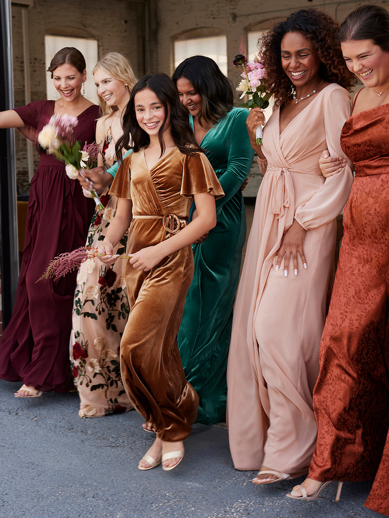 mix and match bridal party